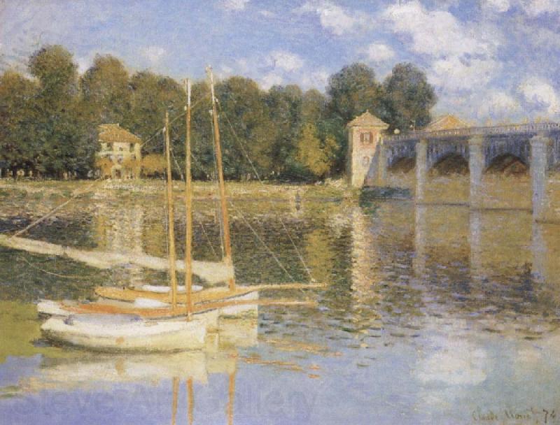 Claude Monet The Bridge at Argenteujil Norge oil painting art
